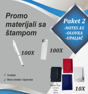 Paket 2 – Promo materijali sa štampom