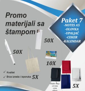 Paket 7 – Promo materijali sa štampom