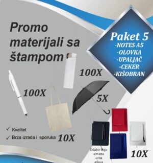 Paket 5 – Promo materijali sa štampom