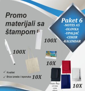 Paket 6 – Promo materijali sa štampom